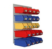 Væghængte opbevaringsbeholdere