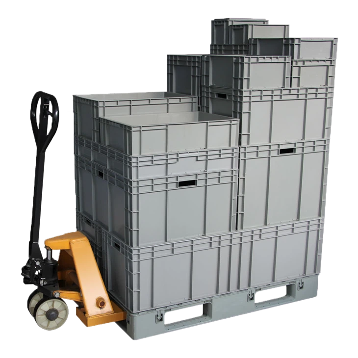 Stor stabelbar logistikkasse af høj kvalitet med den bedste pris